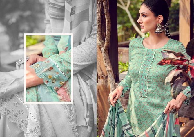 Gull Jee Miza Cotton Satin Wholesale Printed Pakistani Salwar Suits